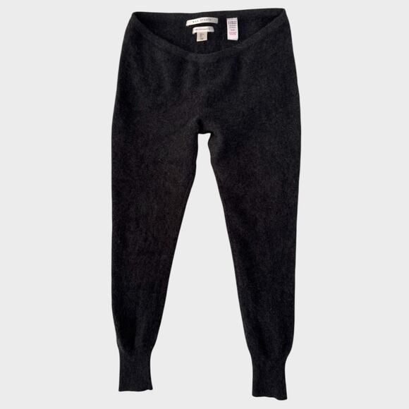 Max Studio Large 2 Ply Cashmere Gray Joggers - Picture 2 of 8